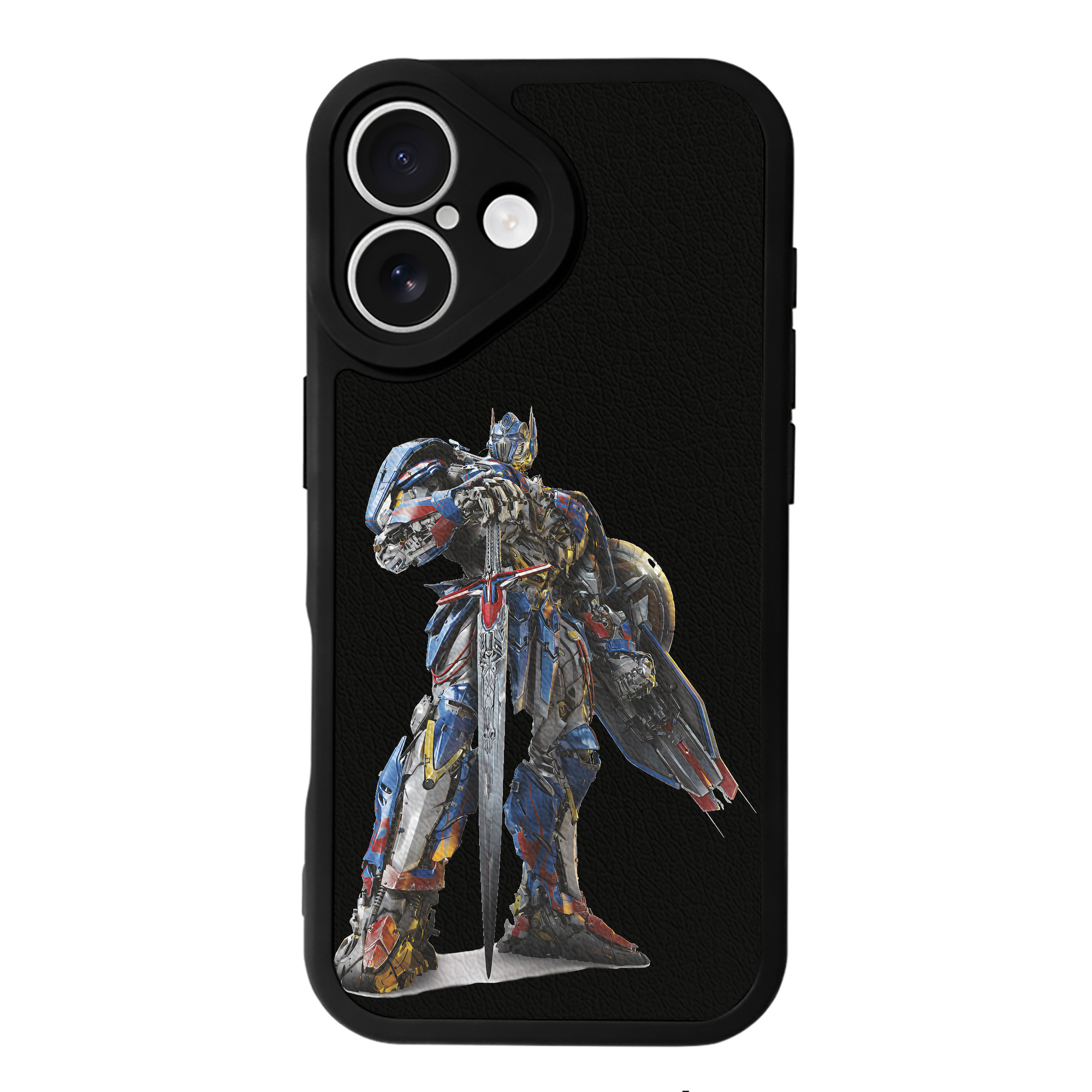 （画像用） Transformers トランスフォーマー 【iPhone 16シリーズ対応】シリコンスマホケース（レザー調） 材質：シリコン